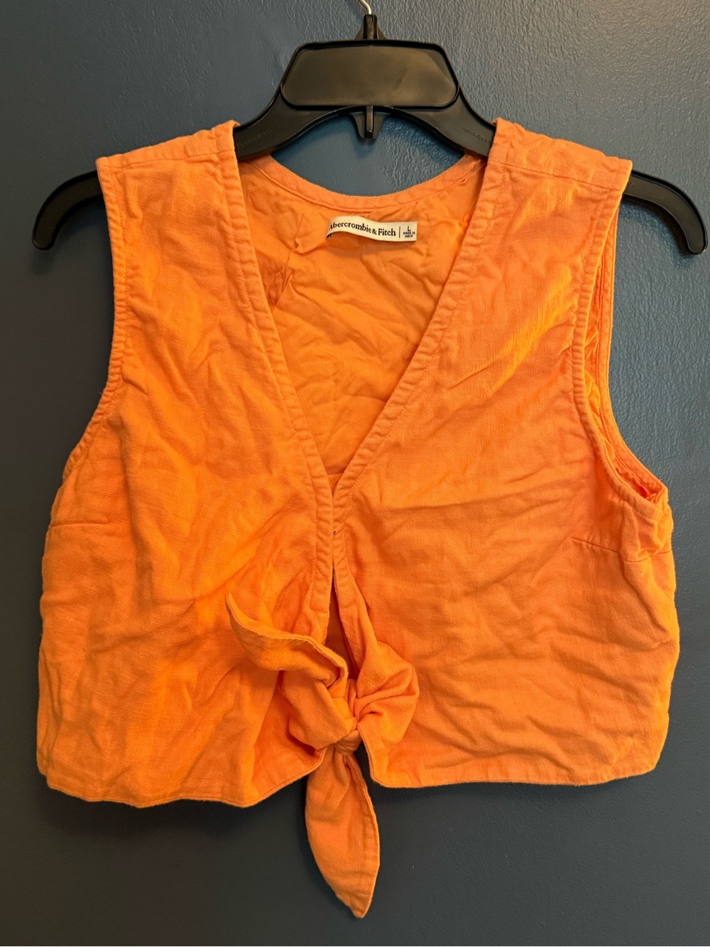 Abercrombie & Fitch Front Tie Crop Top